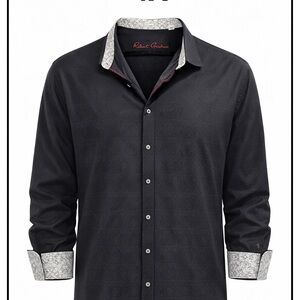 Robert Graham Black and White Men's Button Down Shirt
